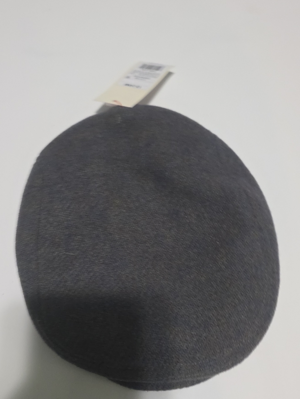 Gray Wool Blend Flat Cap